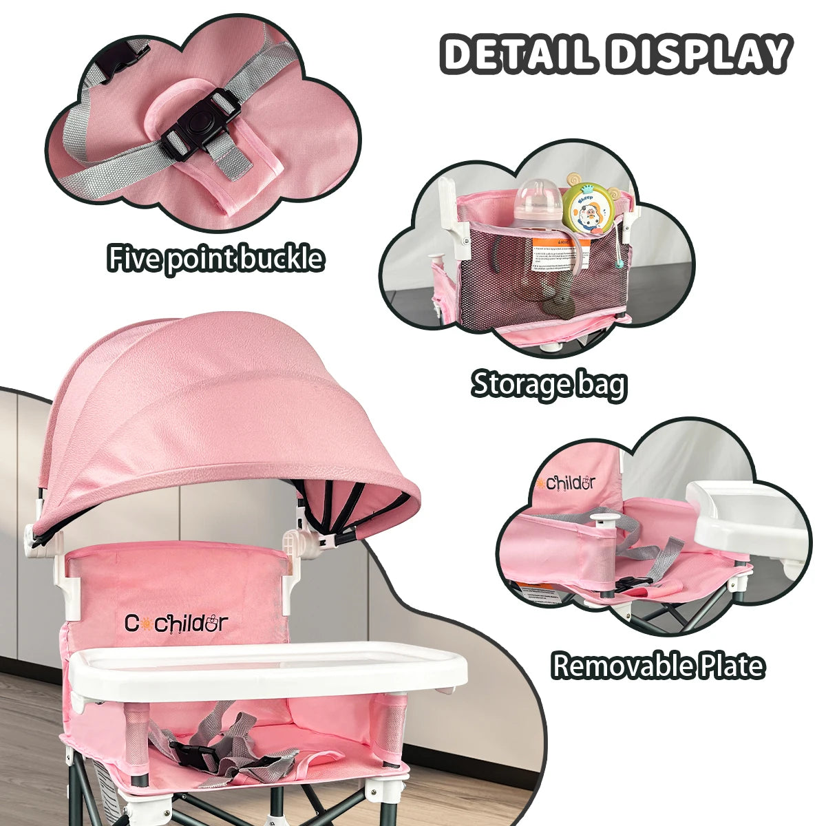 Guangdong Booster Seat Kids Folding Chair With X Frame