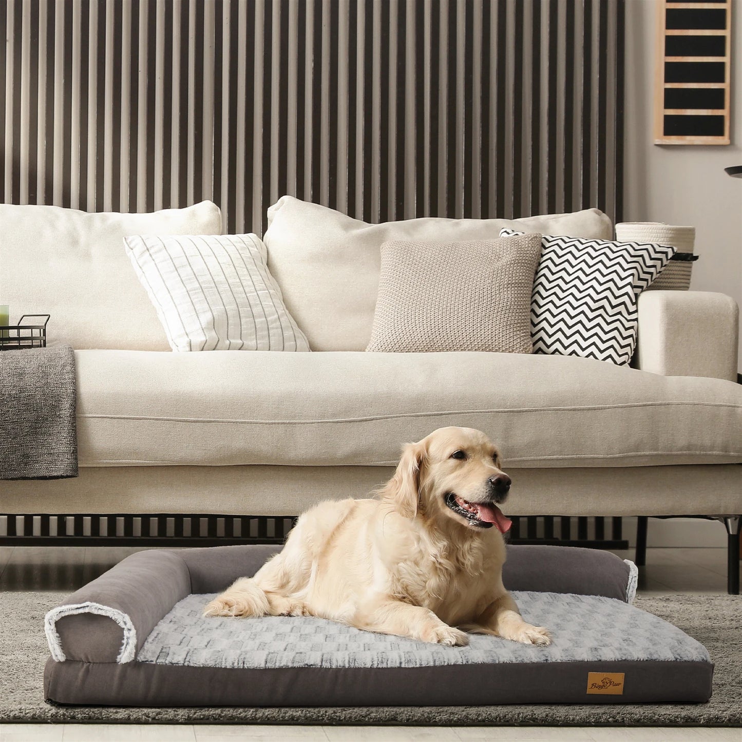BINGOPAWCN Waterproof Dog Bed Self Warming Pet Cuddler