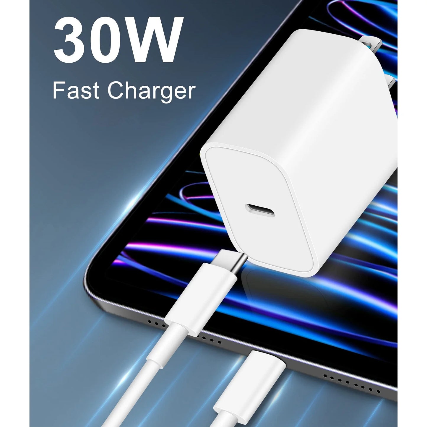 PD 30W USB C Charger With C To C Cable Pack For Android