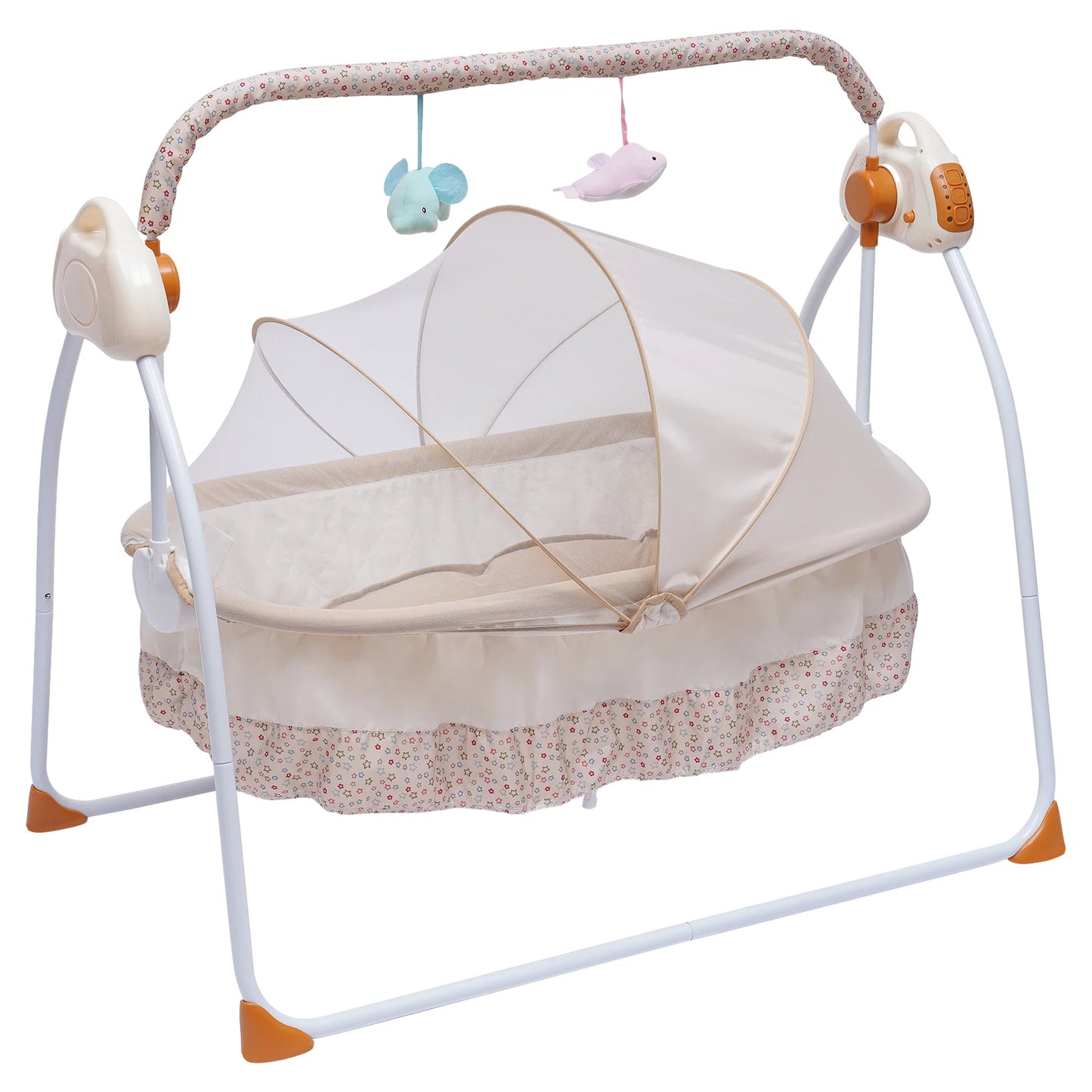 Hign Concerned Cradle Swing Bed Auto Rocking 5 Speed