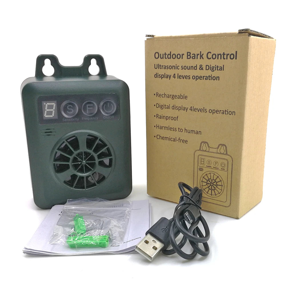 Alloyseed Ultrasonic Dog Bark Stopper Outdoor Deterrent