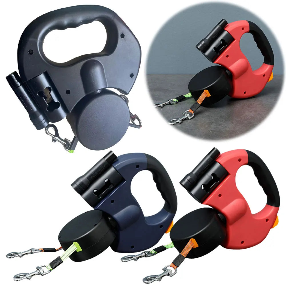 Alloet Hign Concerned Chemical Double Headed Dog Leash Rope