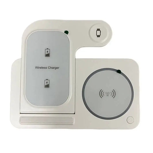 LED Fast Wireless Charger Stand 3 in 1 Foldable Station