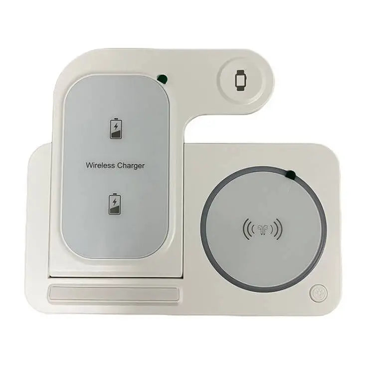 30W LED Fast Wireless Charger Stand 3 In 1 Foldable Dock