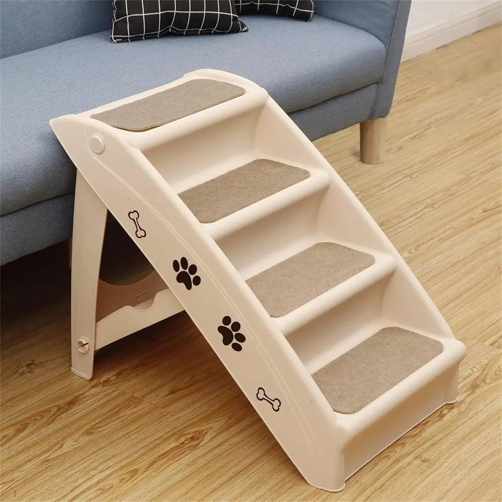 Hignconcerned Foldable Dog Ramp Steps for Easy Access