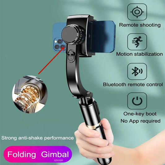 FGCLSY Gimbal Stabilizer Selfie Stick Bluetooth Tripod
