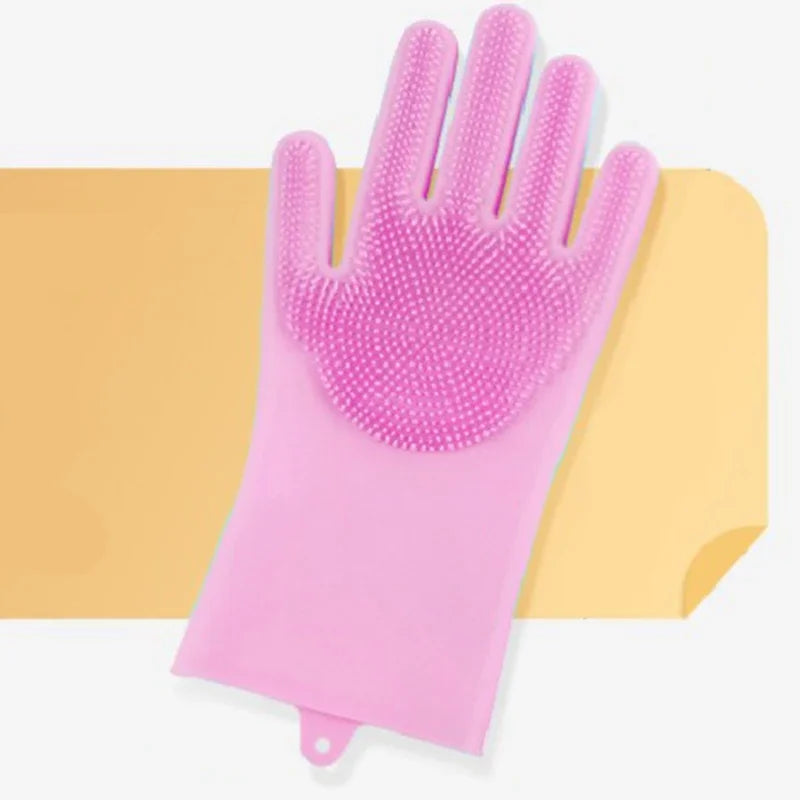 Hign Concerned Pet Grooming Bathing Gloves Silicone Massage