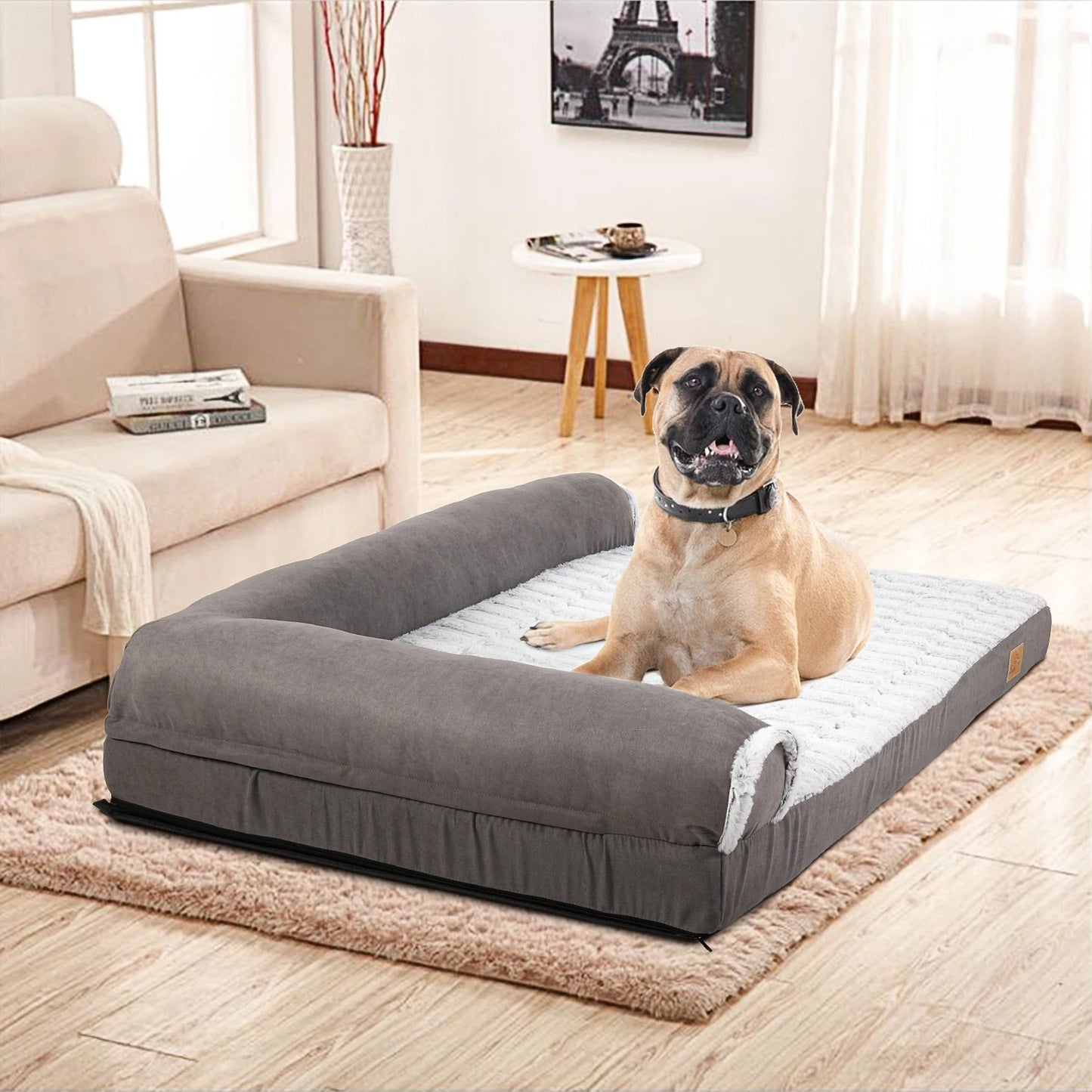 BINGOPAWCN Waterproof Dog Bed Self Warming Pet Cuddler