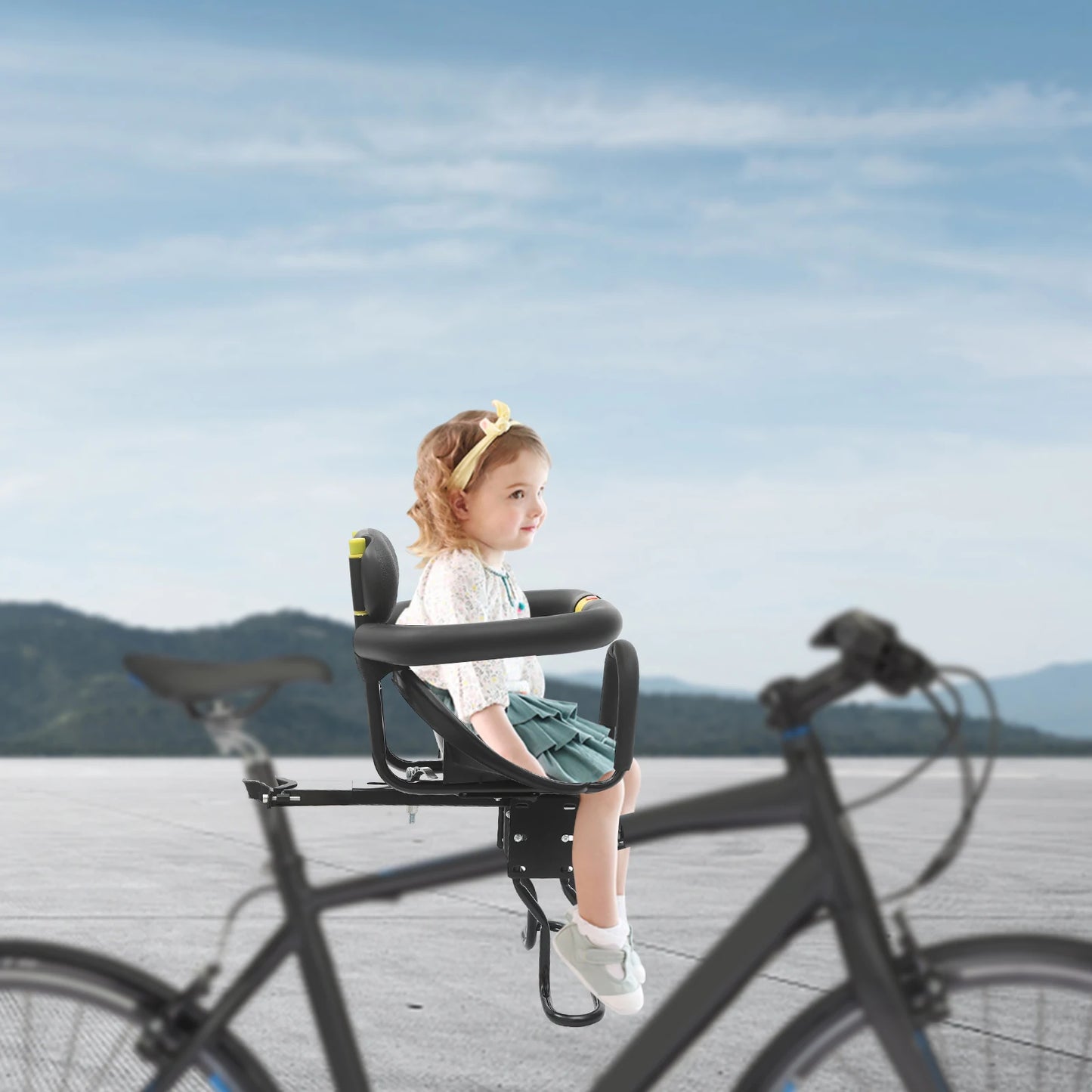 Hign-concerned Front Child Bike Seat Ages 8m-6y For Bicycles
