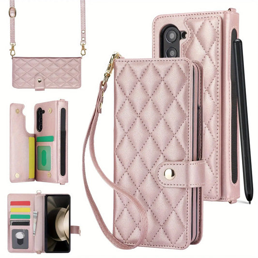 Design PU Leather Flip Wallet Case Samsung Galaxy Z Fold