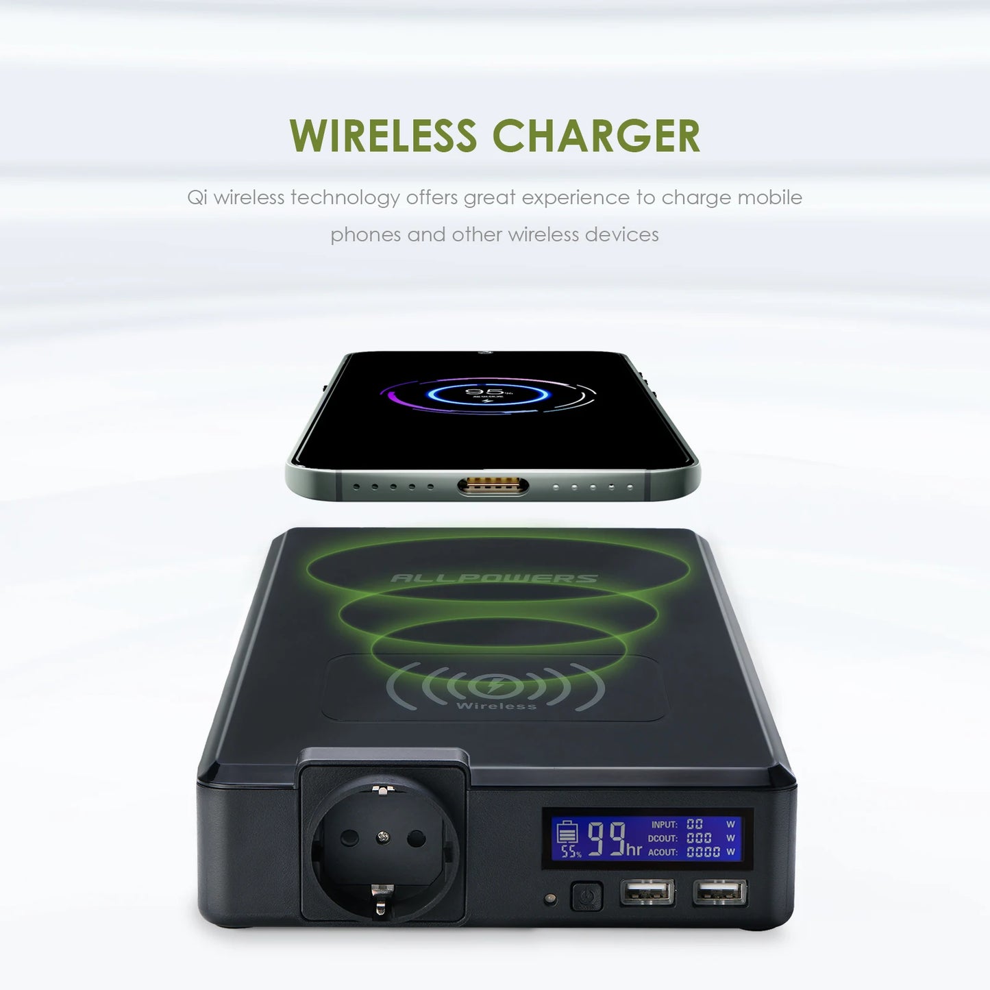 ALLPOWERS Portable Power Station 200W 154Wh Solar Powerbank