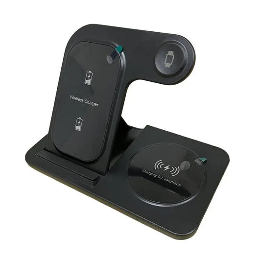 30W LED Fast Wireless Charger Stand 3 In 1 Folding Station