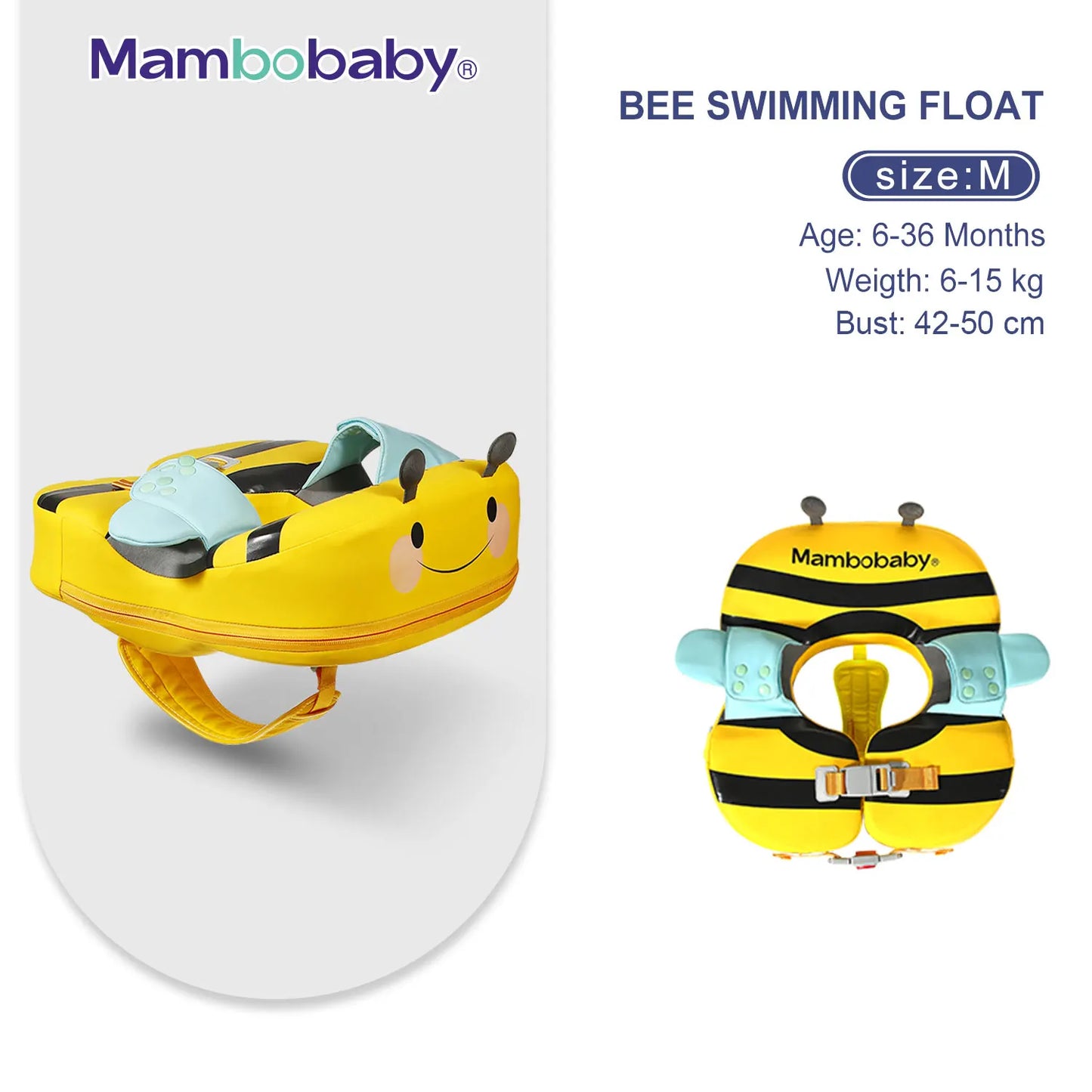 Mambobaby Baby Float With Sunshade And Safe Crotch Strap