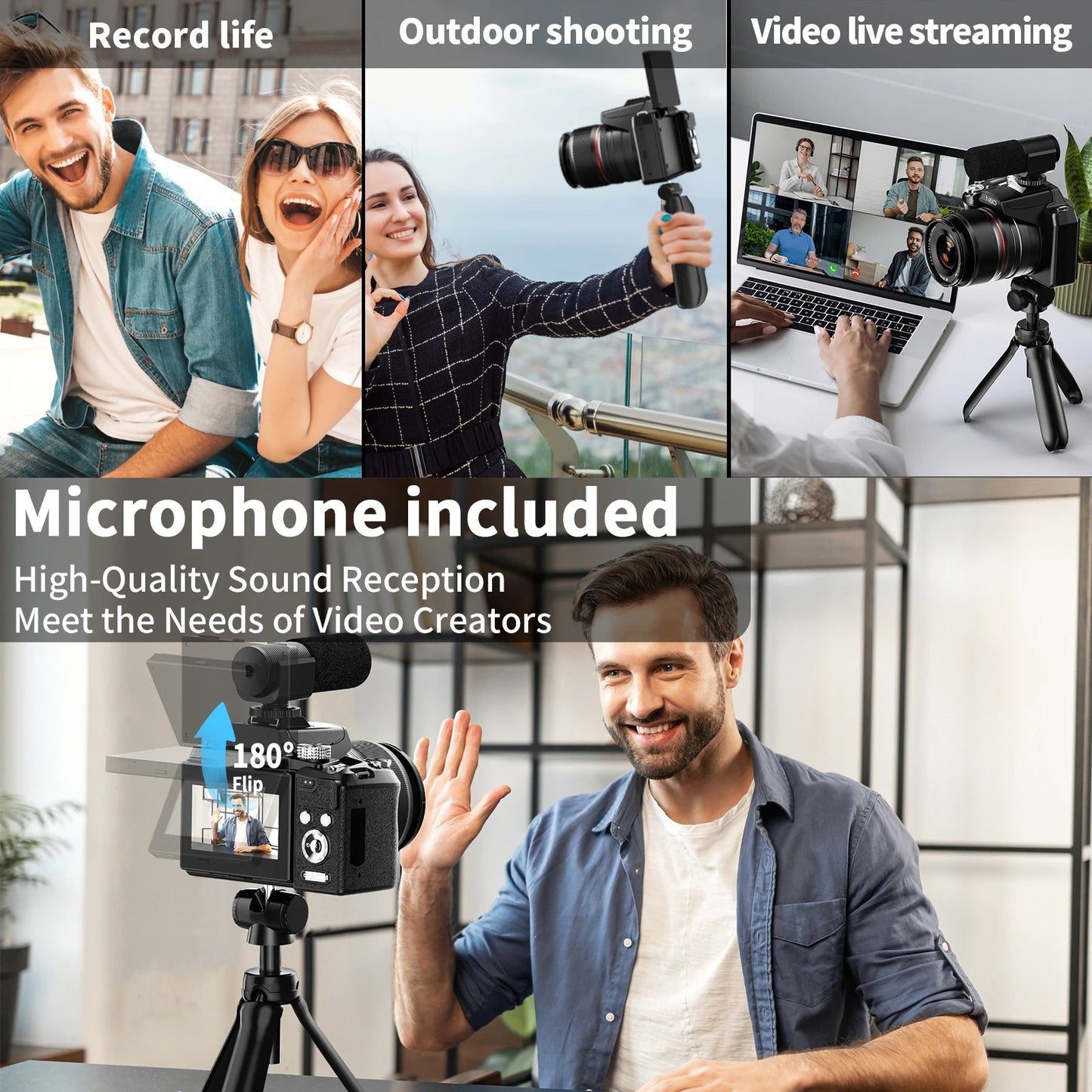 NBD 64MP Camera With 16x Optical Zoom WiFi App Control