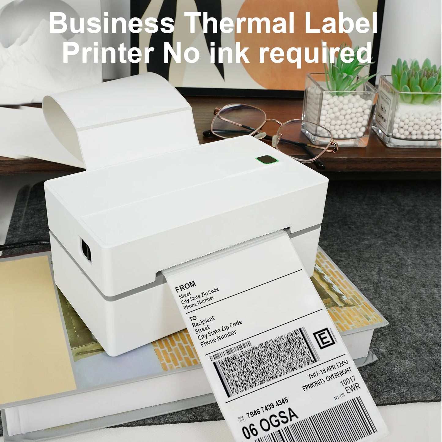 TakeYou Thermal Label Printer Portable 300 DPI WiFi USB