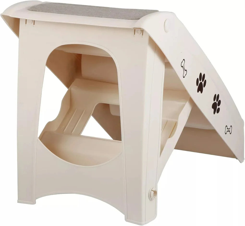 Hignconcerned Foldable Dog Ramp Steps for Easy Access