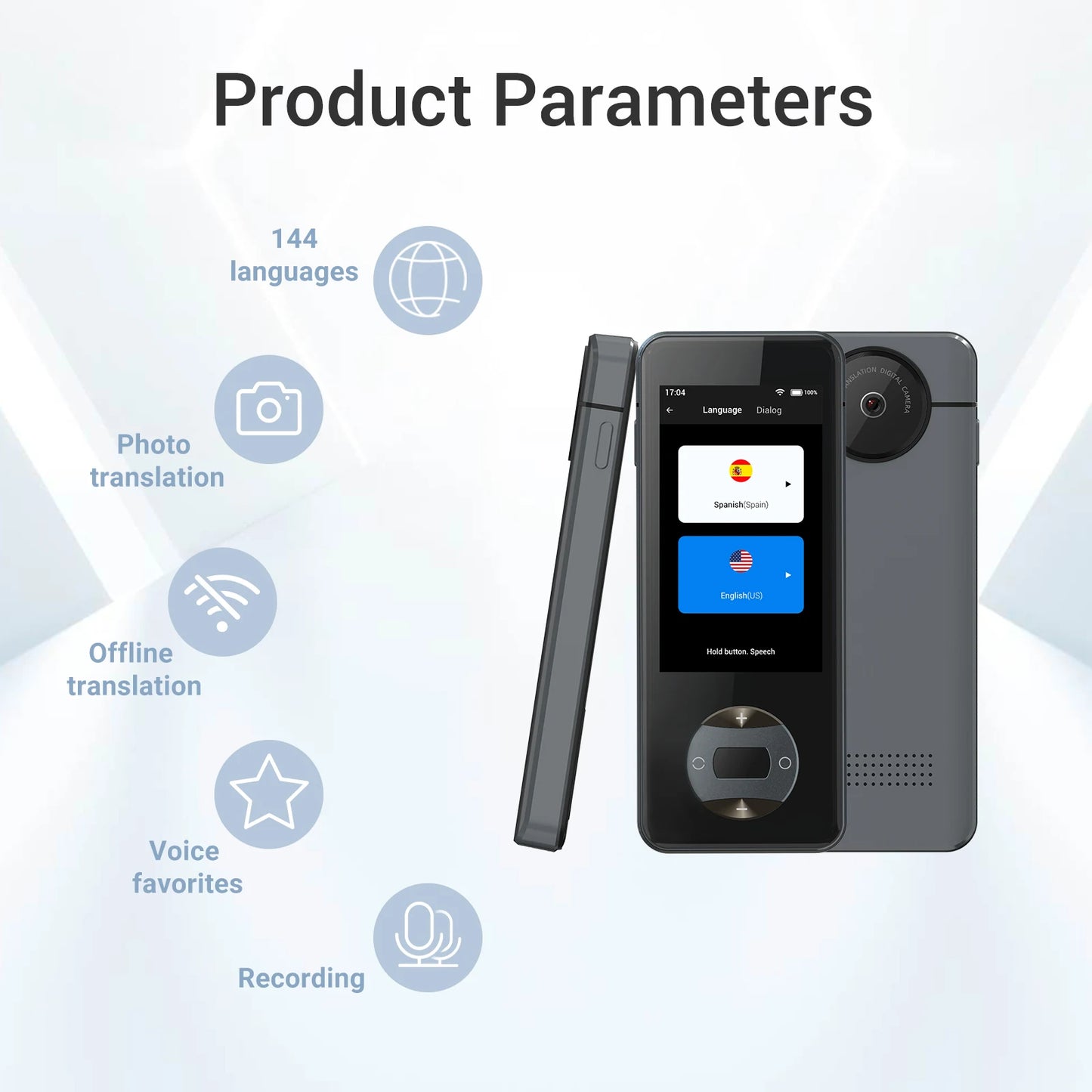 Wooask W10 Smart Translator Two Way Voice Translation