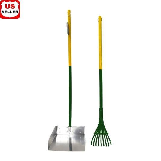 DUTRIEUX Dog Waste Rake And Scooper Set Durable Rustproof
