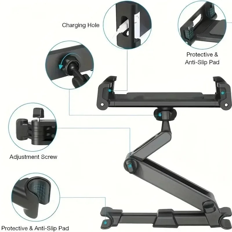 Ferising Kids Car Tablet Holder Headrest Mount 360 Rotation
