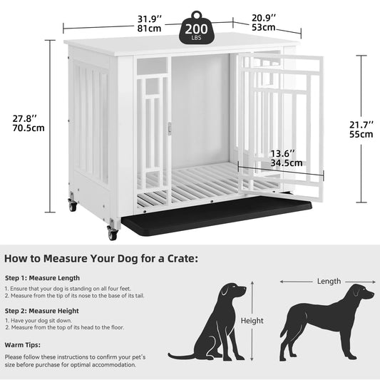 Hign Concerned Heavy Duty Dog Crate Kennel With End Table