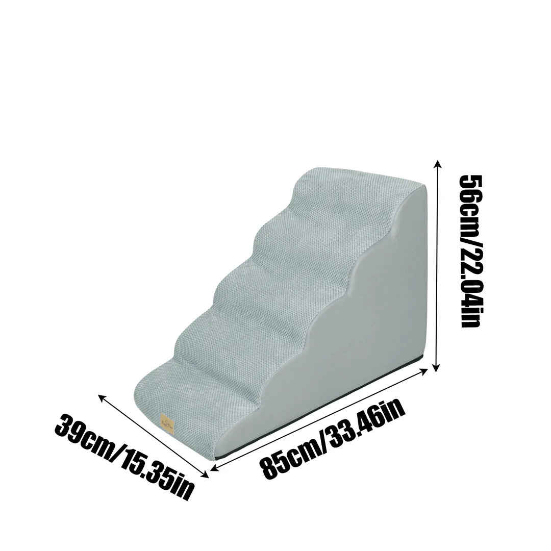 Dog Door Pet Stairs For High Beds With Washable Cover