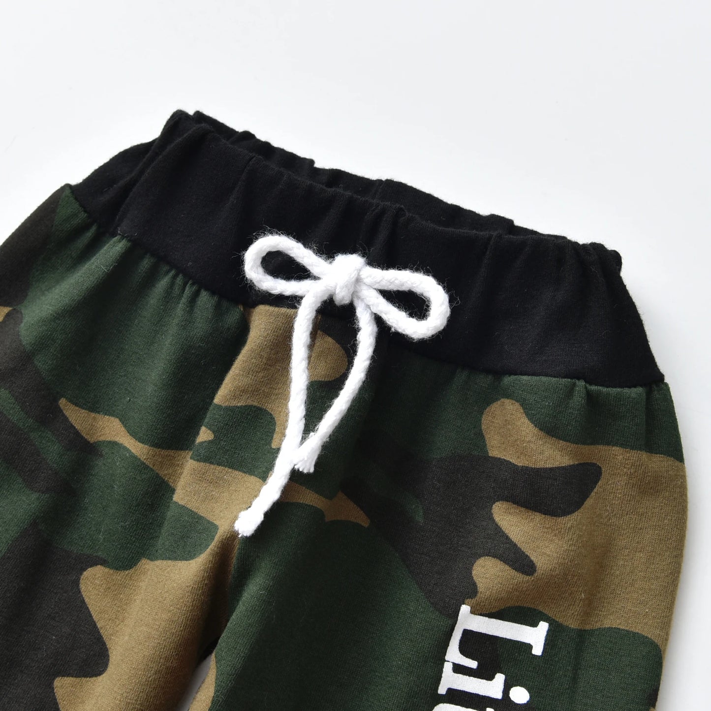 NONECN Newborn Baby Boy 3Pc Camouflage Romper Set With Hat