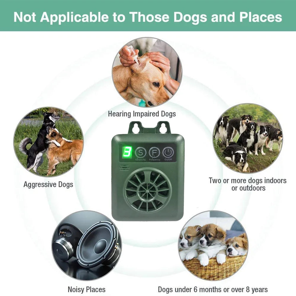 Alloyseed Ultrasonic Dog Bark Stopper Outdoor Deterrent