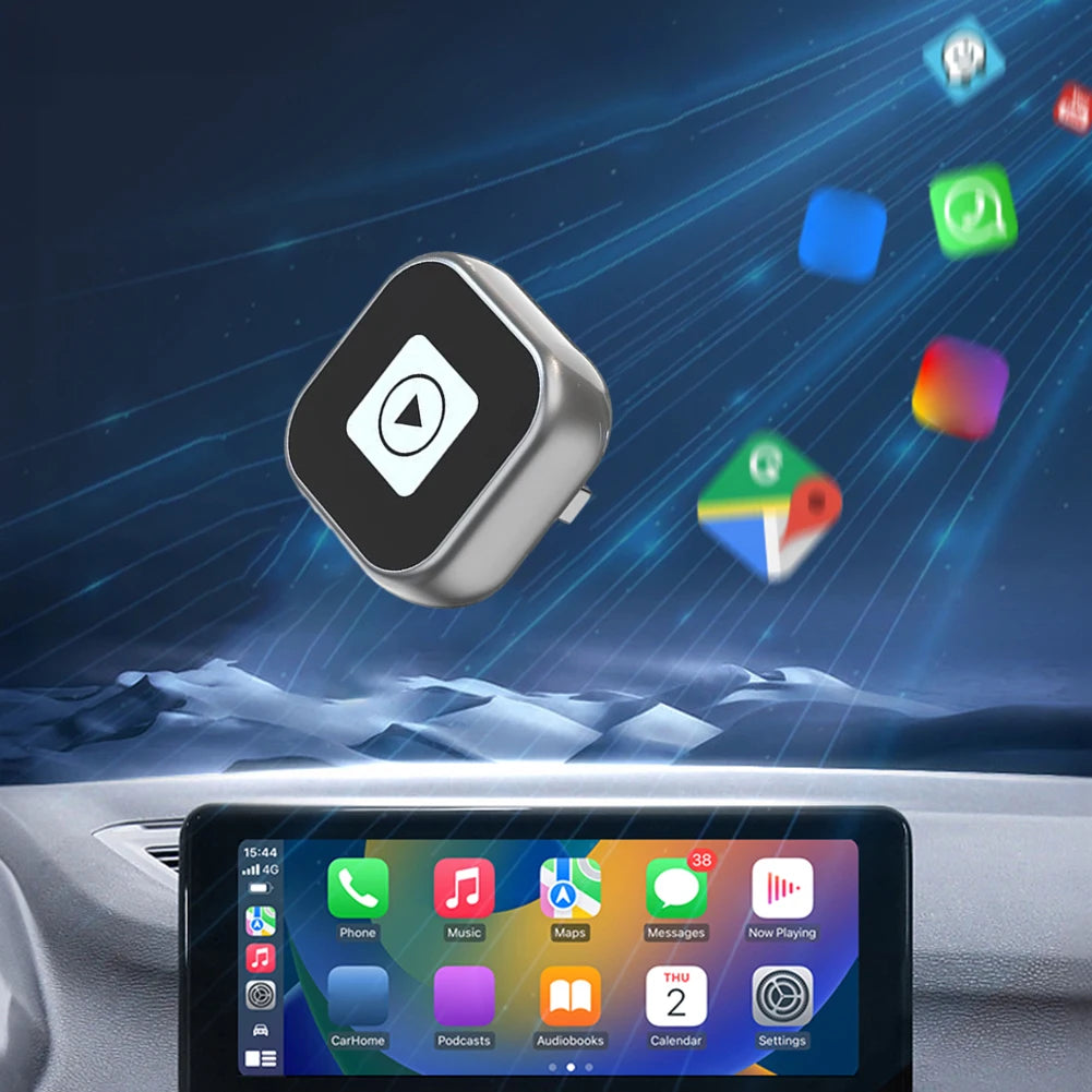 ShunmaiiDin 2 In 1 Wireless CarPlay Android Auto Adapter Dongle