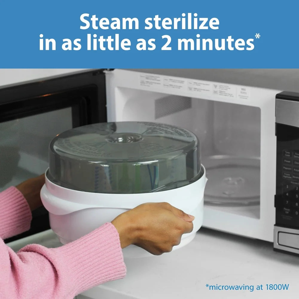 XMSJ Microwave Steam Sterilizer For Baby Bottles And Accessories