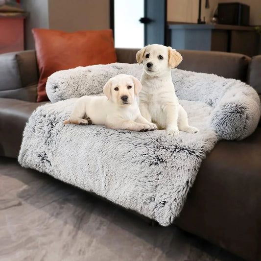 Fujian Waterproof Plush Pet Bed Mat With Faux Fur Protector