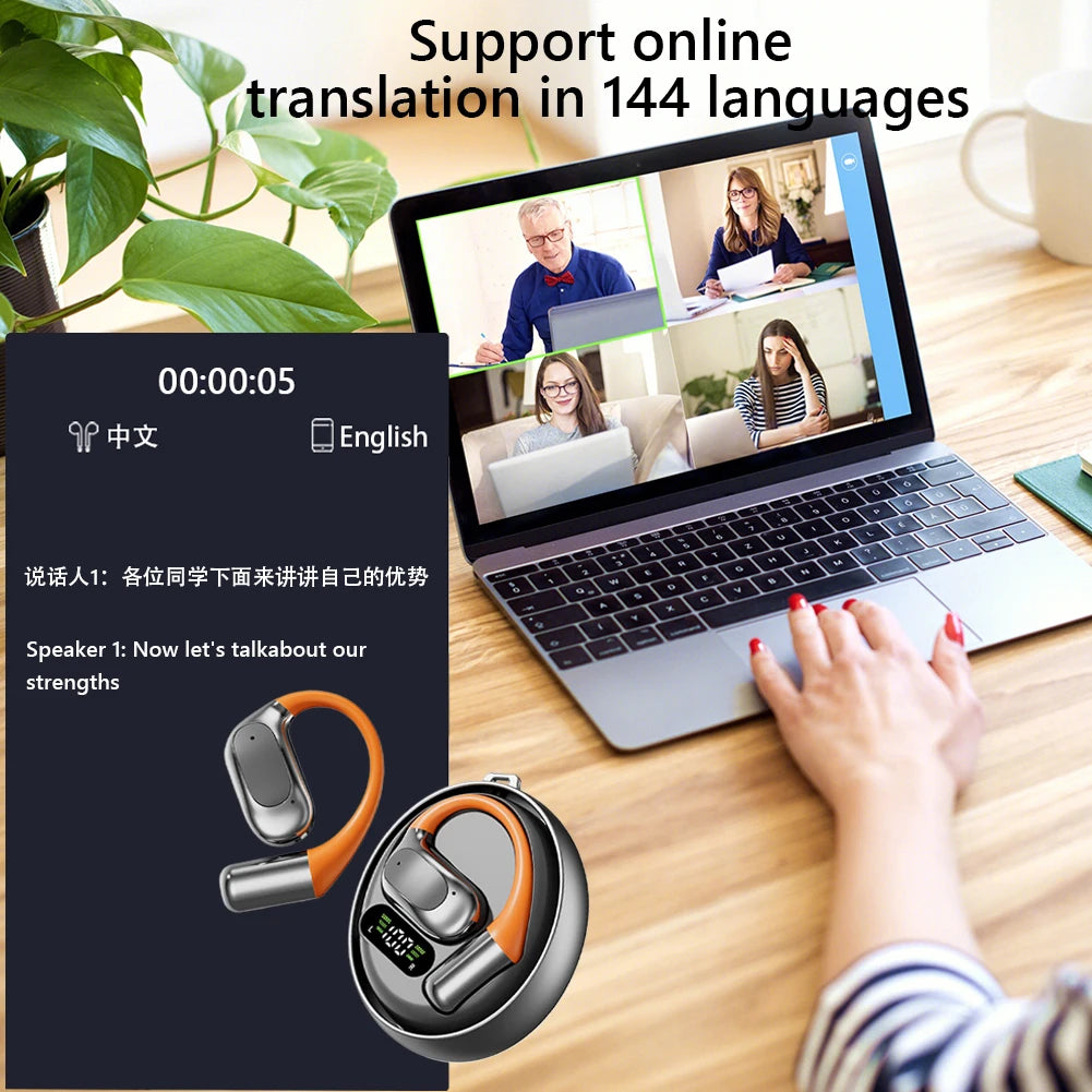 ALLOYSEED Translation Earbuds Real Time Language Translator 144 Languages