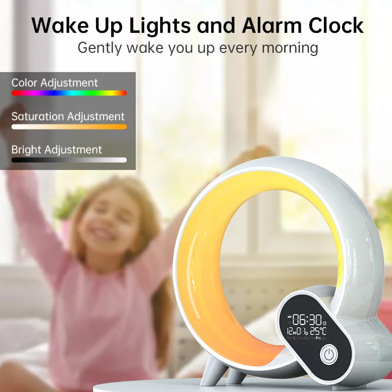 AUSYLE Smart Wake Up Light Night Lamp Ambient Dimmable Nightlight