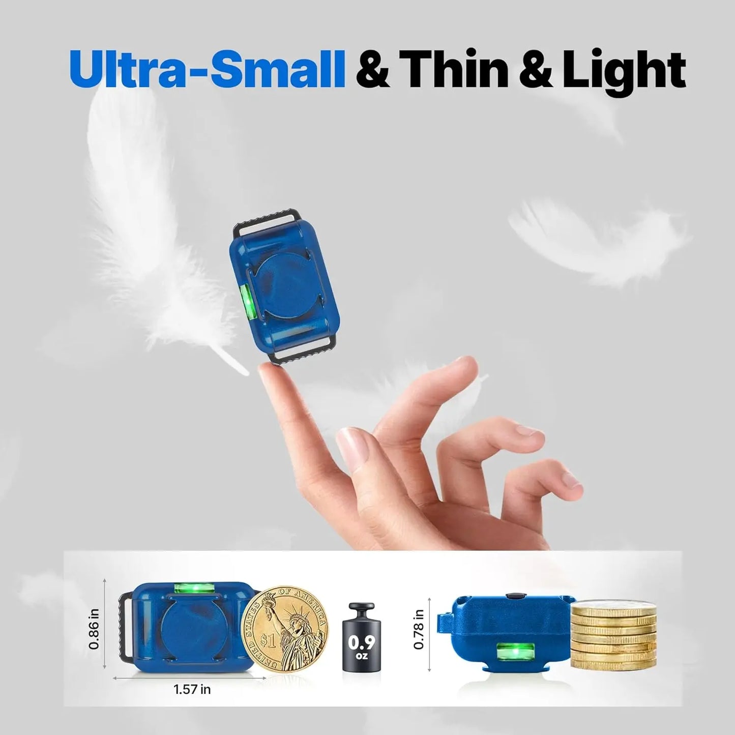 XMSJ Lightest Remote 2000ft Vibration Dog Collar Training