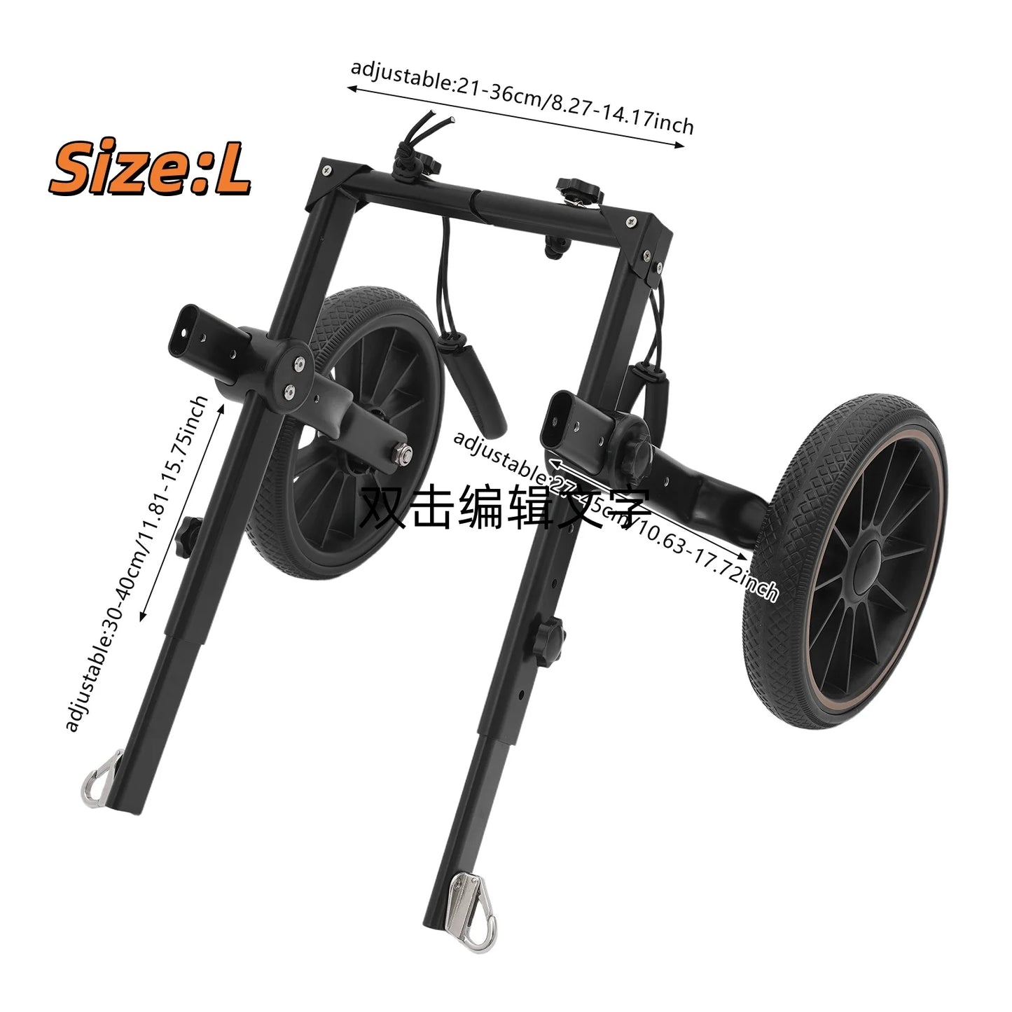 Bymaocar Adjustable Pet Trolley Dog Wheelchair Hind-Leg Support