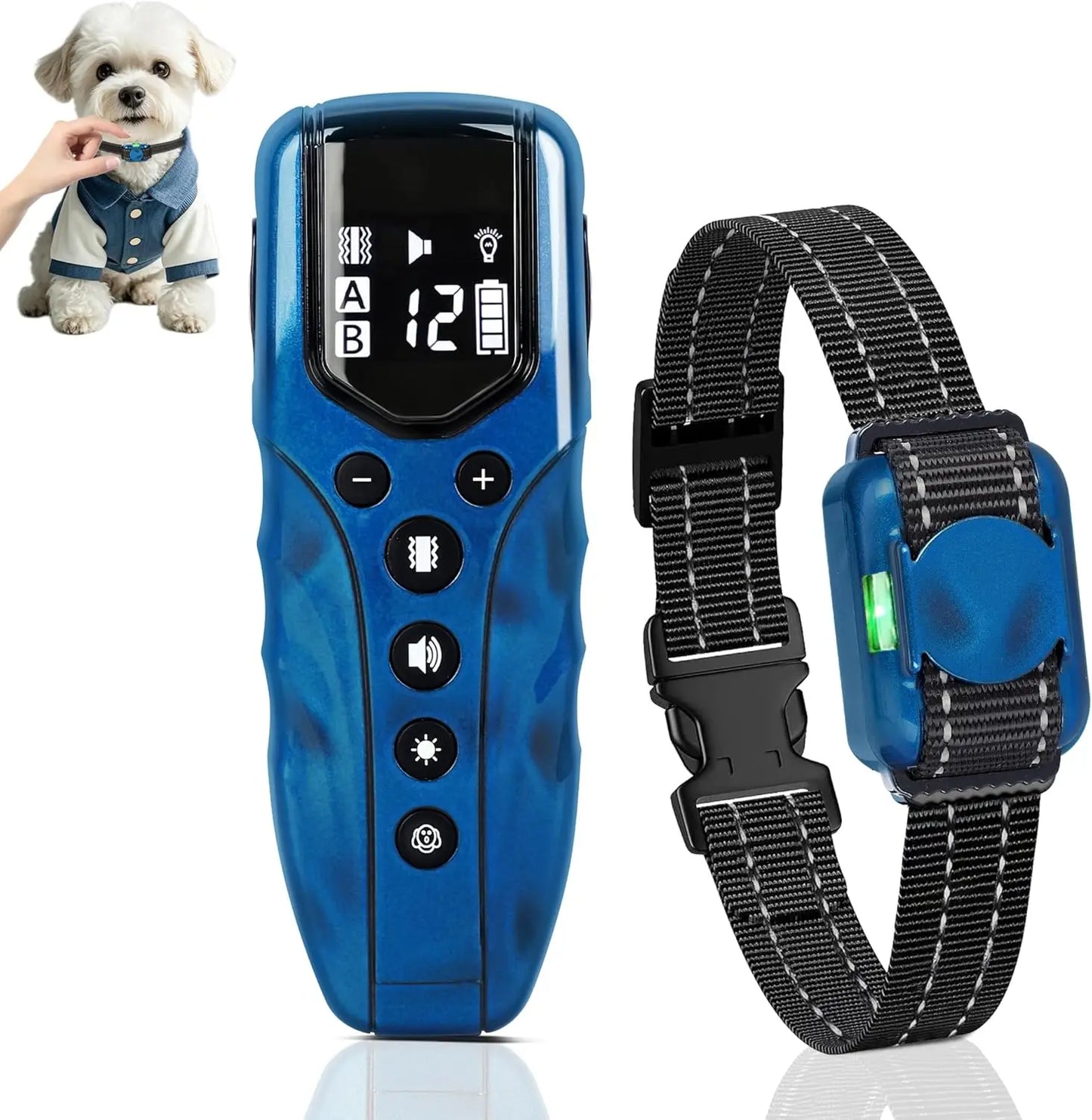 XMSJ Lightest Remote 2000ft Vibration Dog Collar Training