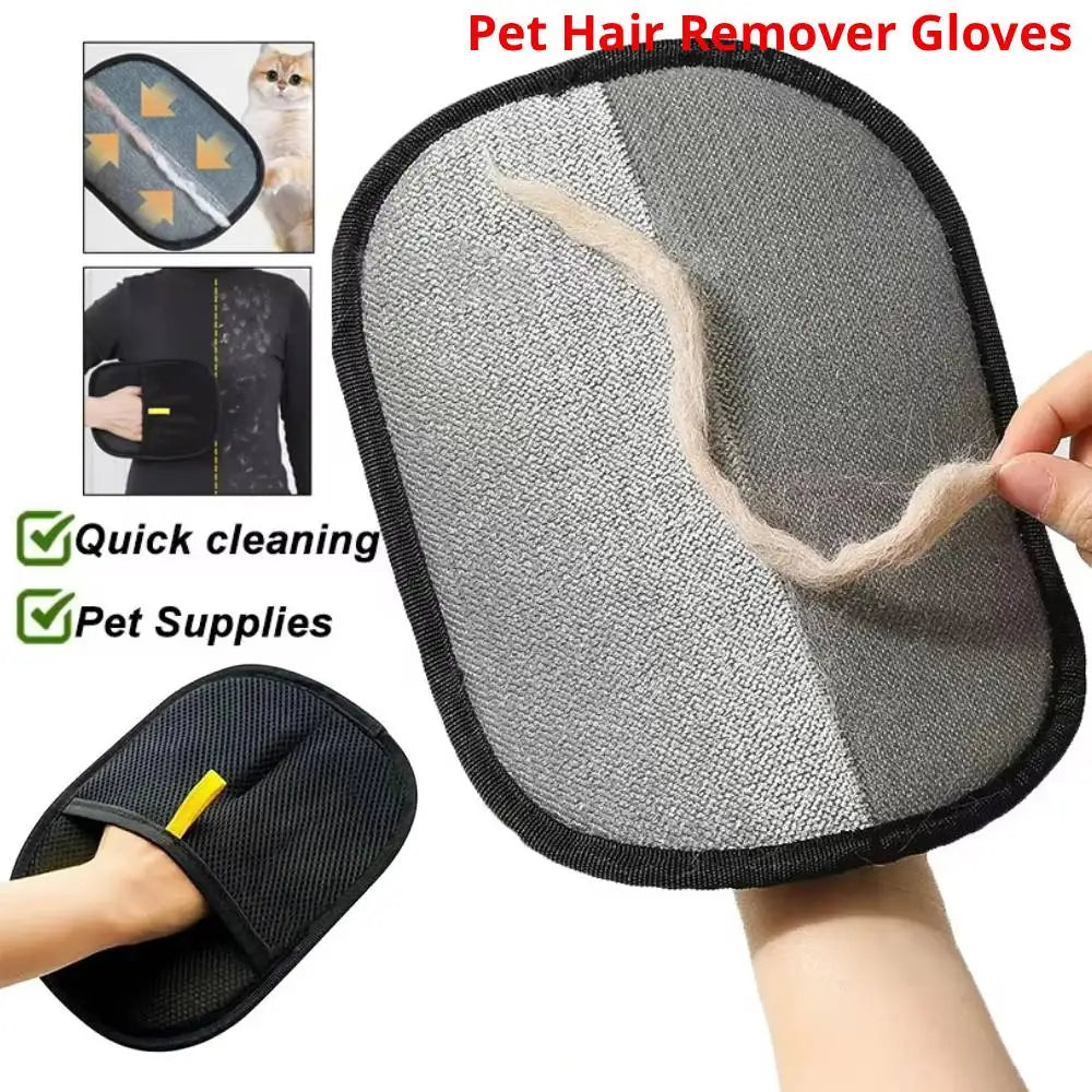 NONECN Pet Hair Remover Deshedding Glove for Dogs Cats