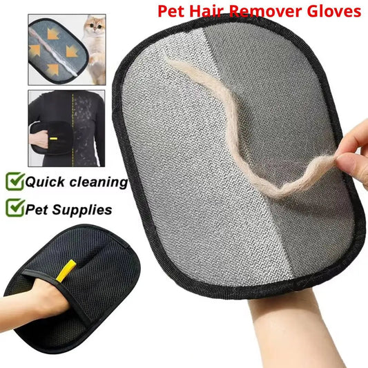 NONECN Pet Hair Remover Deshedding Glove for Dogs Cats