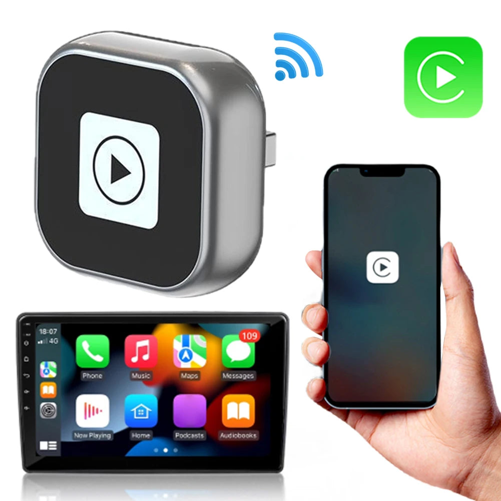 ShunmaiiDin 2 In 1 Wireless CarPlay Android Auto Adapter Dongle
