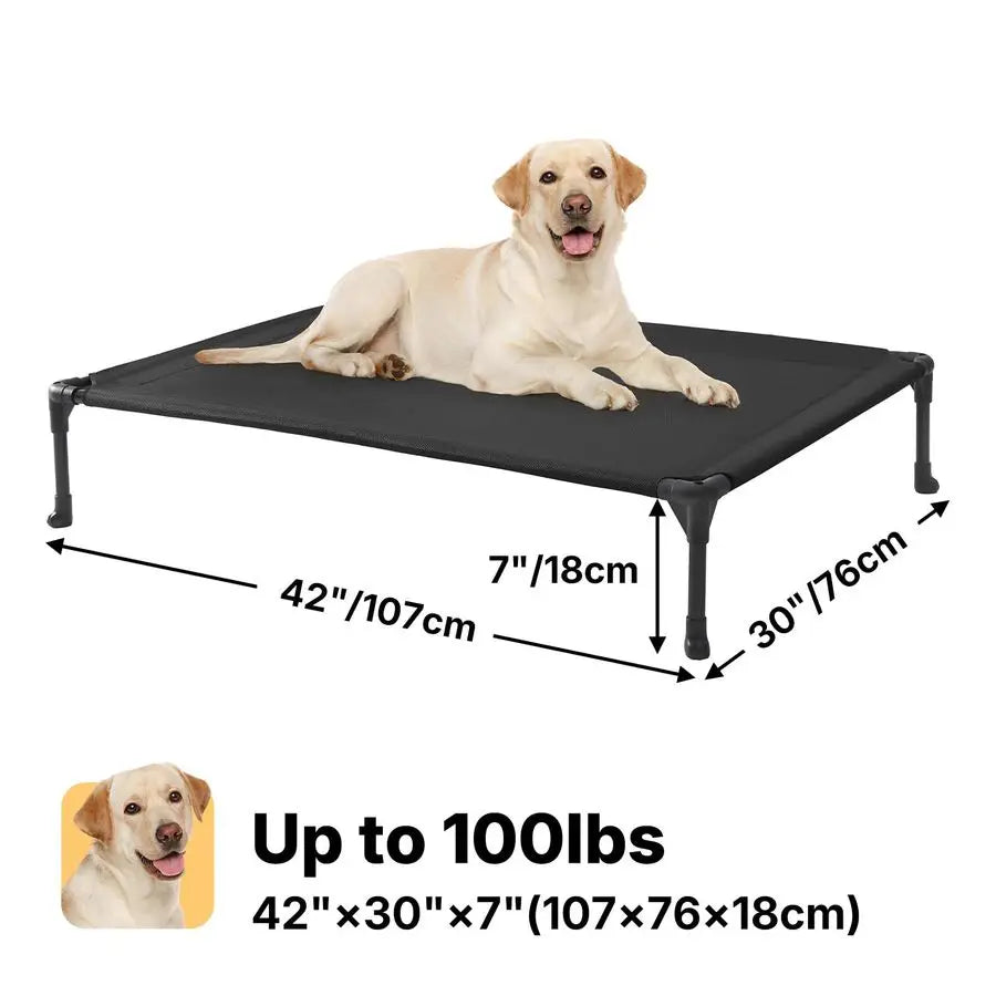 Outdoor Elevated Dog Bed Raised Cooling Breathable Platform For Dogs