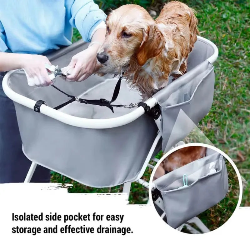 NONE Elevated Dog Bath Tub Foldable Grooming Station