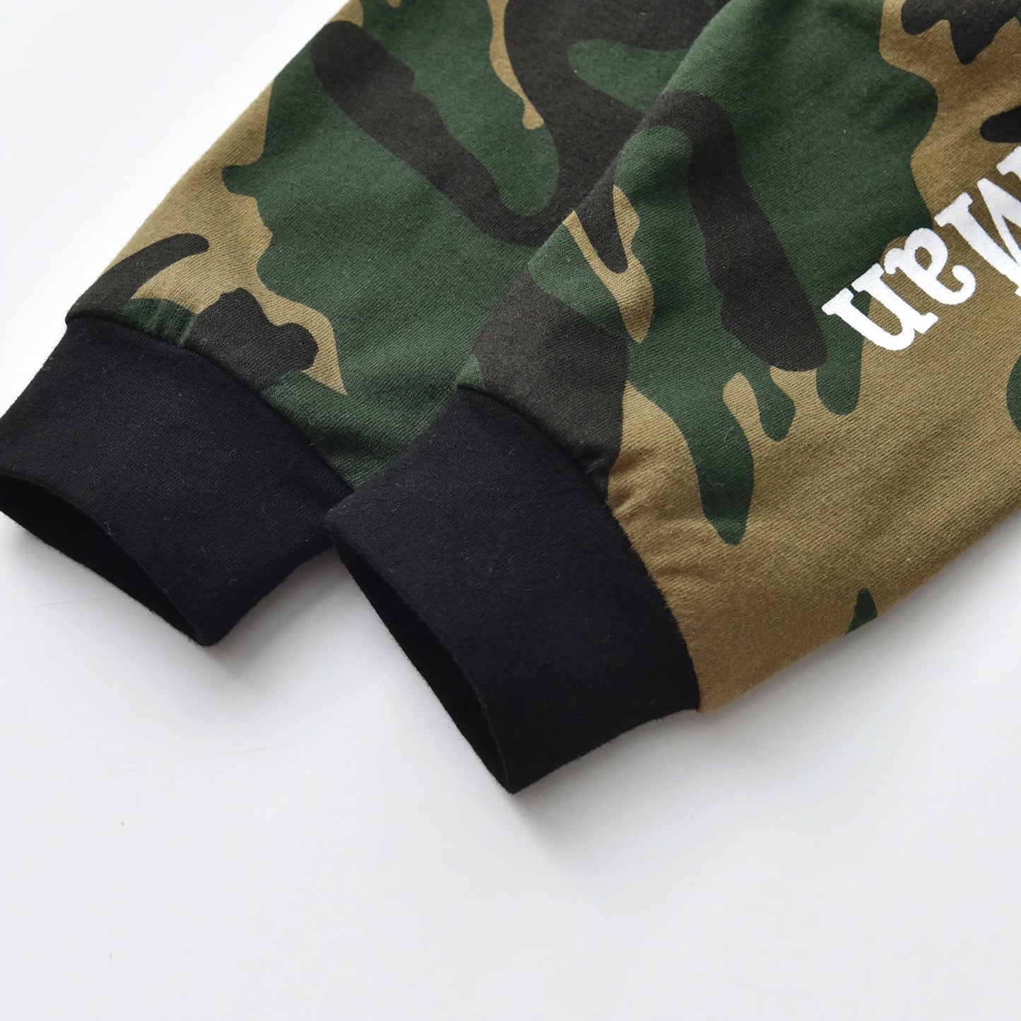 NONECN Newborn Baby Boy 3Pc Camouflage Romper Set With Hat