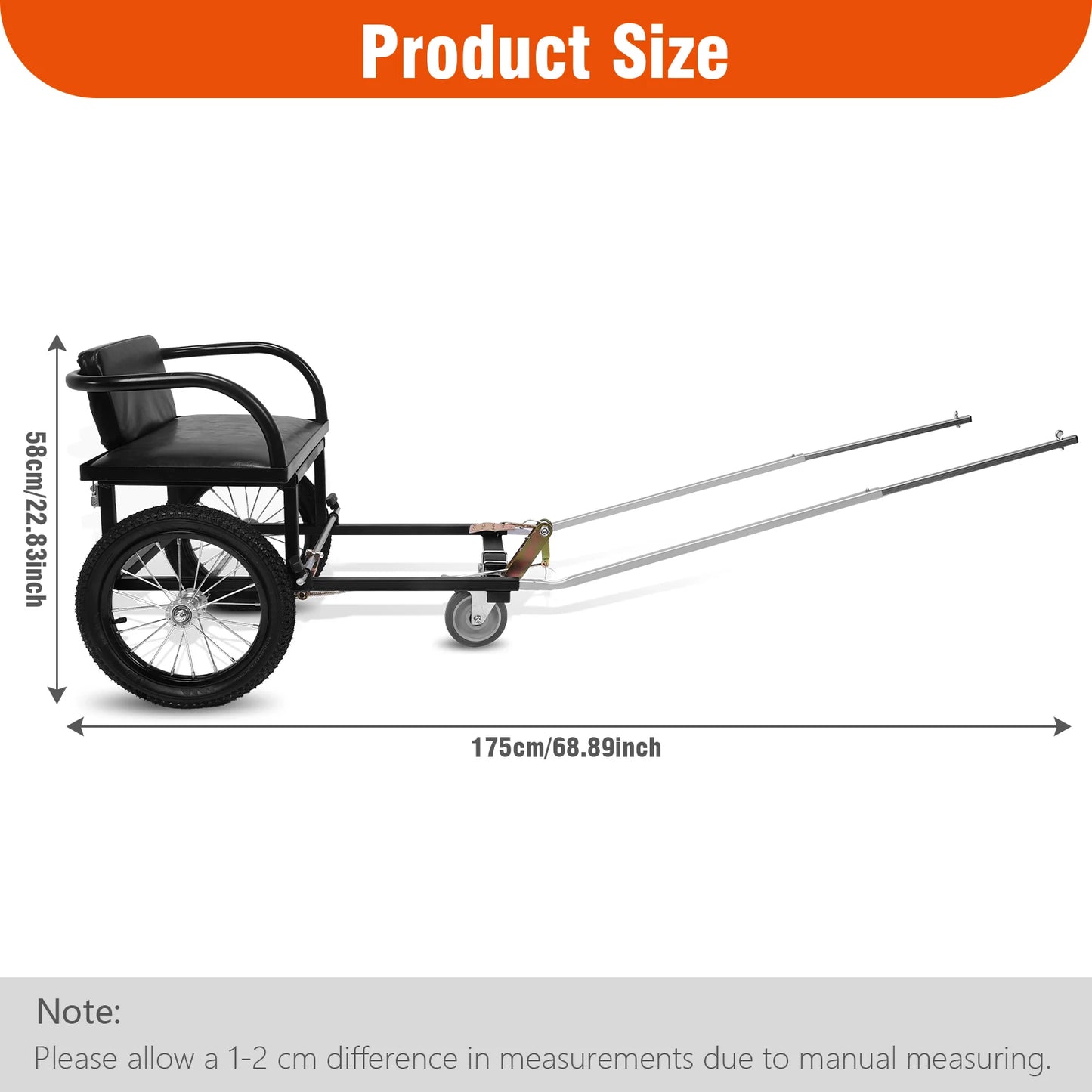 Dog Walking Car Pet Stroller With Seat And Dual Brakes
