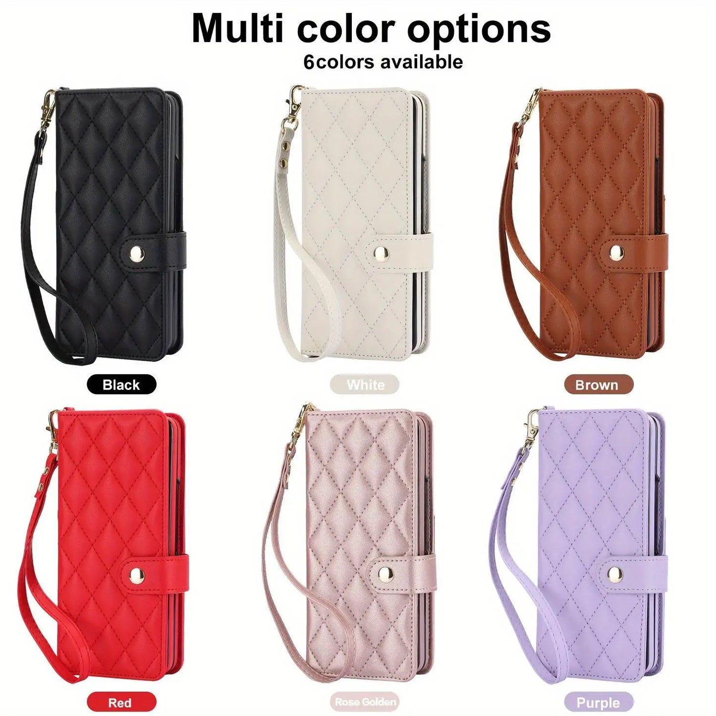 Design PU Leather Flip Wallet Case Samsung Galaxy Z Fold