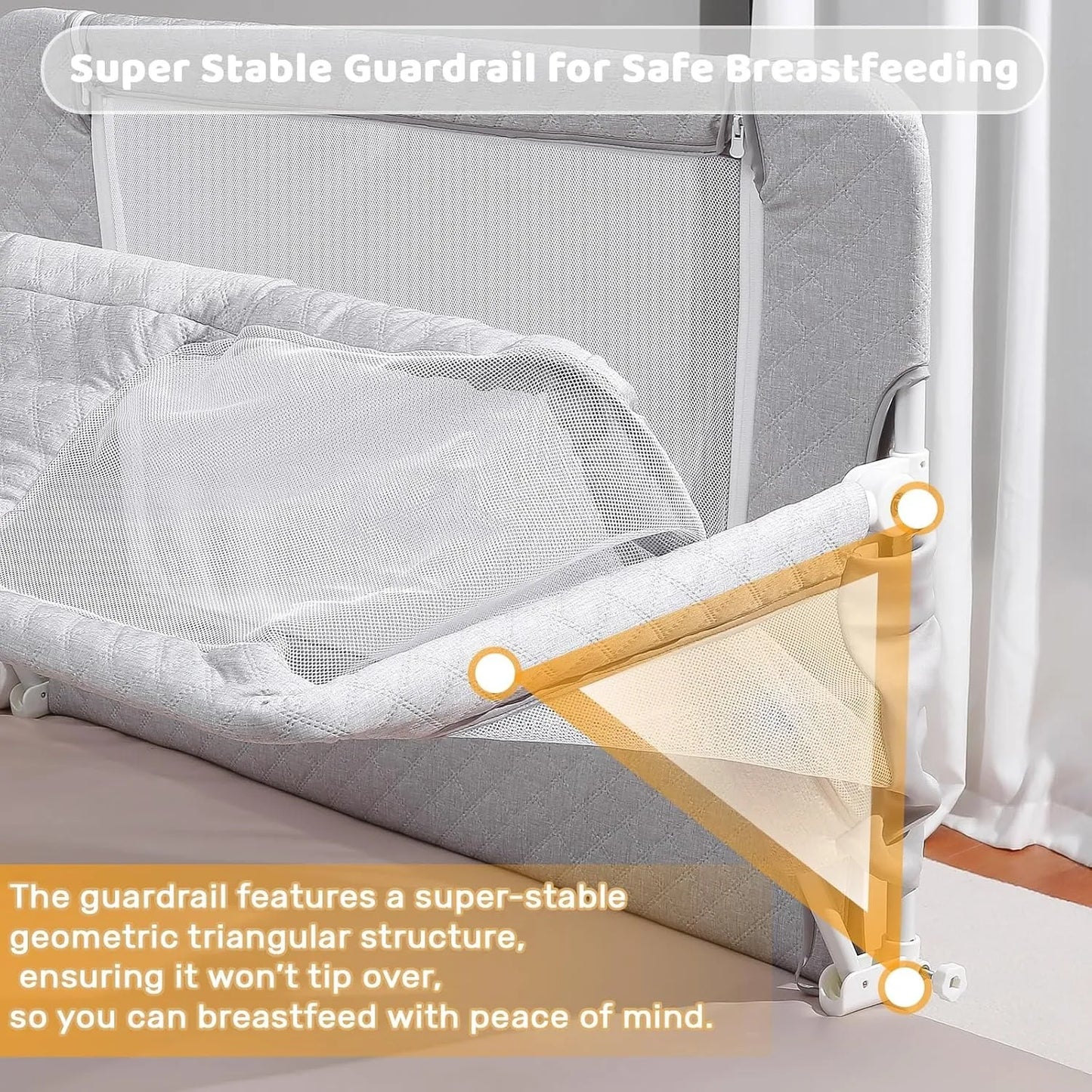 3 In 1 Folding Baby Crib Portable Co Sleep Sleeper