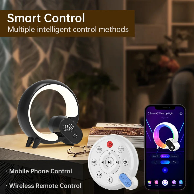 AUSYLE Smart Wake Up Light Night Lamp Ambient Dimmable Nightlight