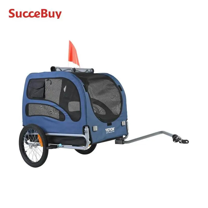 SucceBuy Pet Cart Bicycle Carrier Dog Bike Trailer Travel