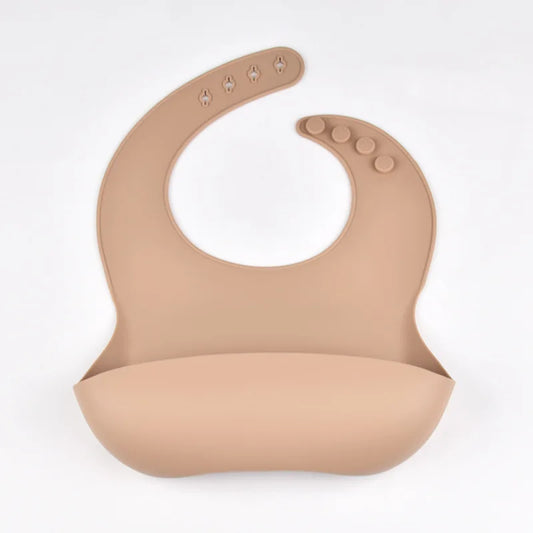 Baby Silicone Bib Adjustable Waterproof Feeding Bib