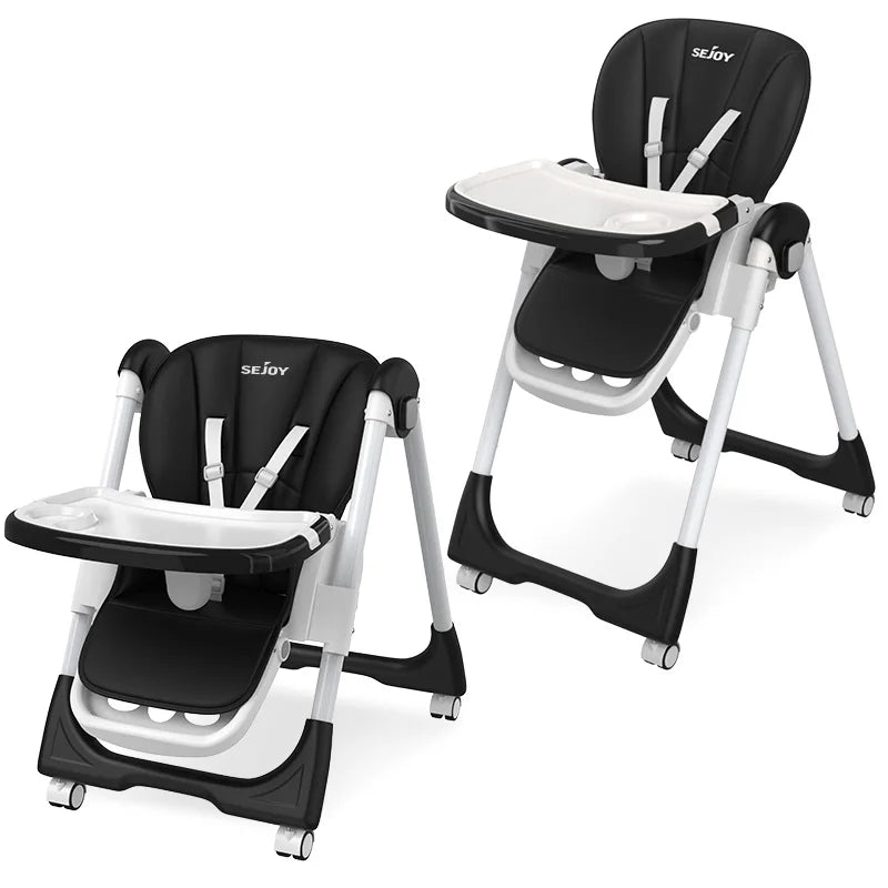 Sejoy Foldable High Chair for Infants and Toddlers Portable