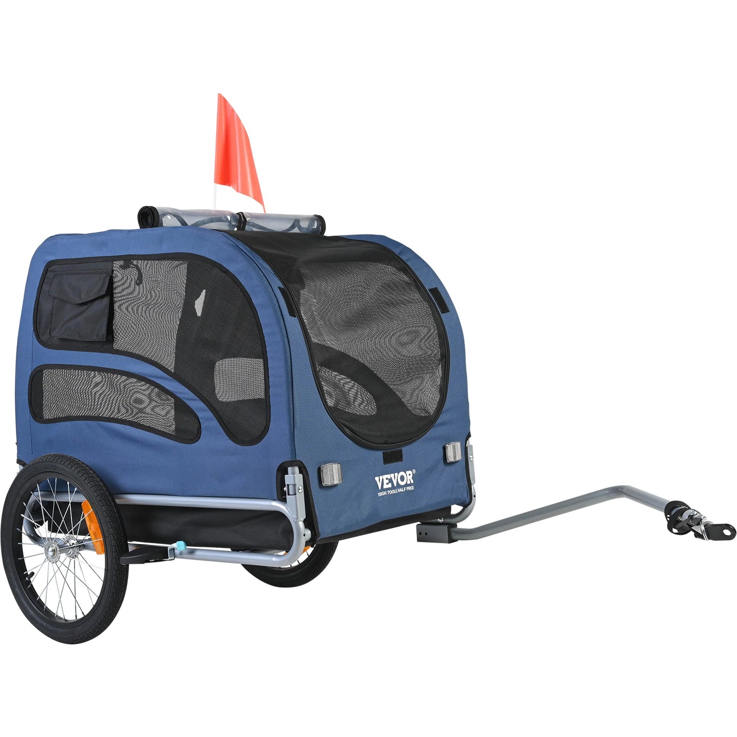 SucceBuy Pet Bike Trailer Carrier For Dogs 100 Lbs Capacity