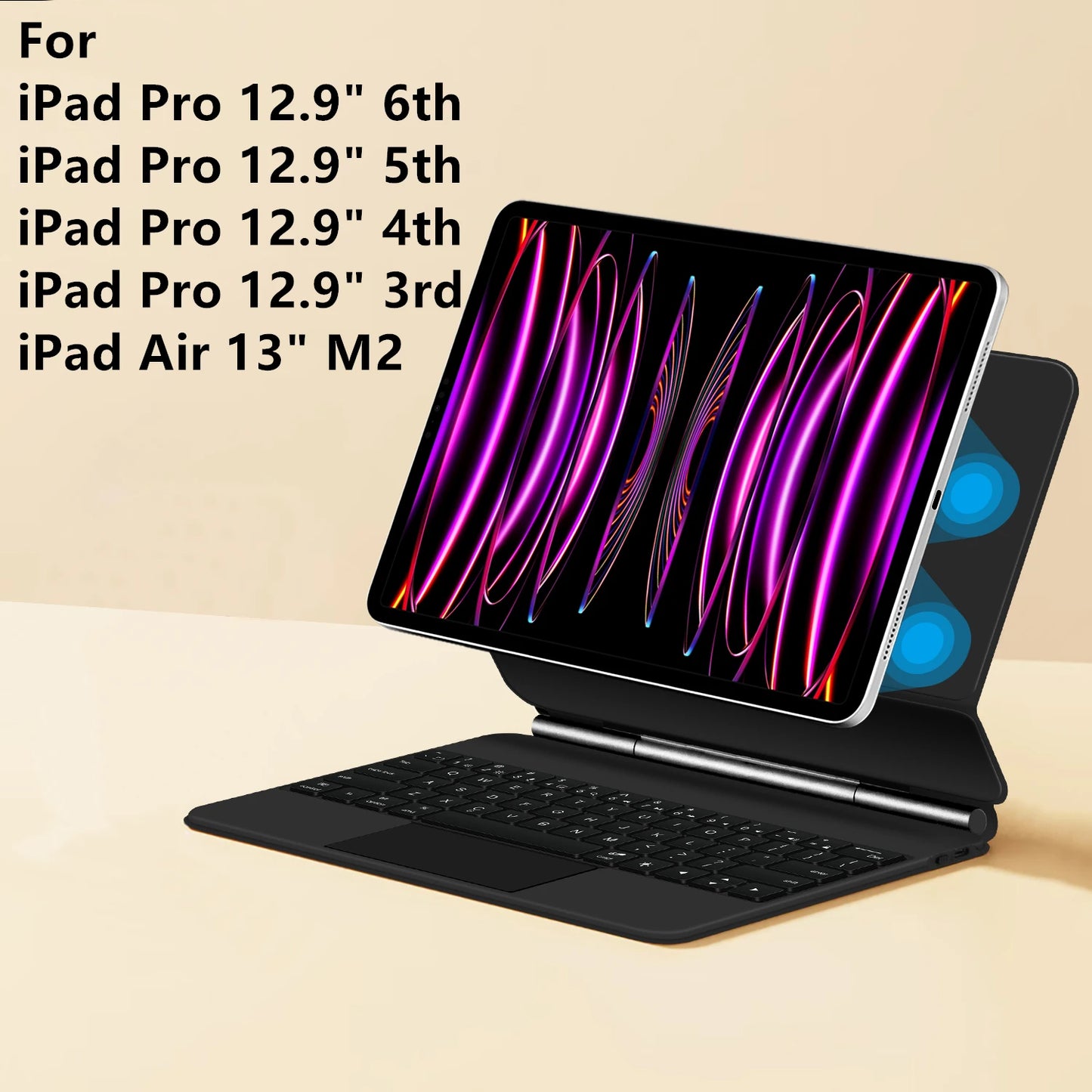 AJIUYU Magic Keyboard Case iPad Pro And Air Backlit